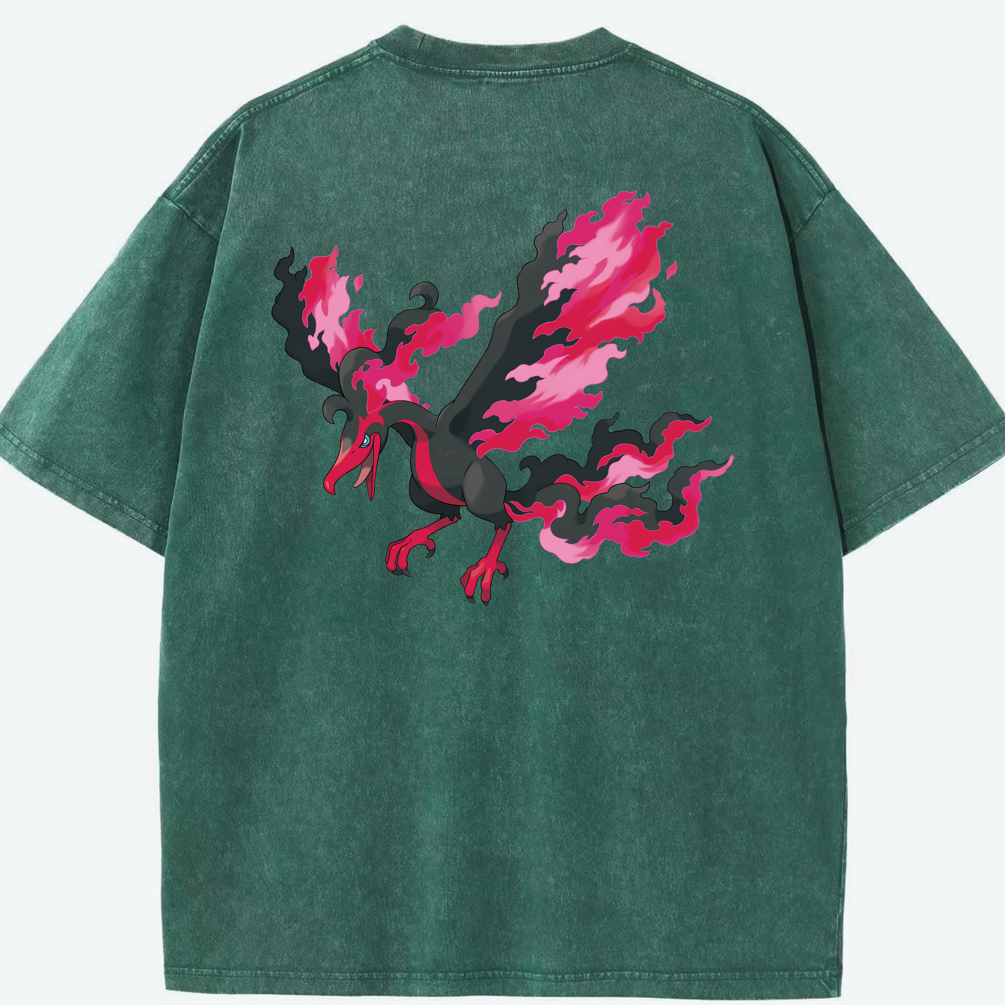 （画像用） ポケットモンスター Pokémon 綿100% ヴィンテージ風 半袖Tシャツ（背面プリント）
